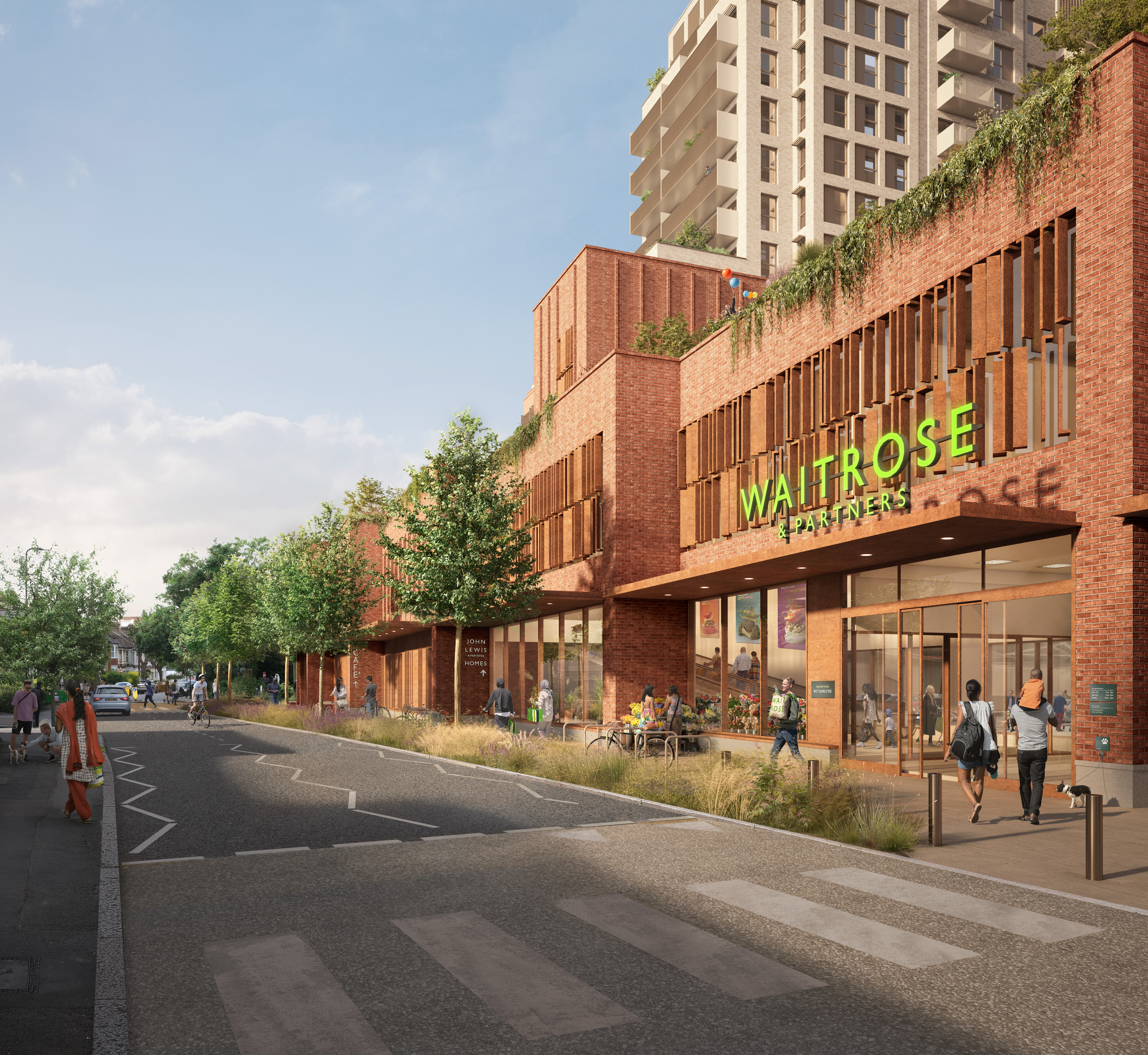 View west along Alexandra Road